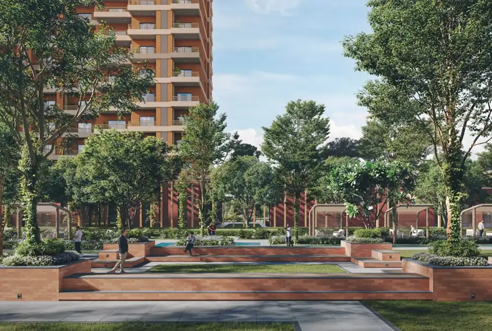 Estate 105 Sector 105 Noida – landscaped central greens (artistic impression)